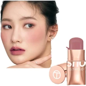 O.TWO.O Blush Stick Cream Blusher 6 Colors Blendable Waterproof Long-lasting